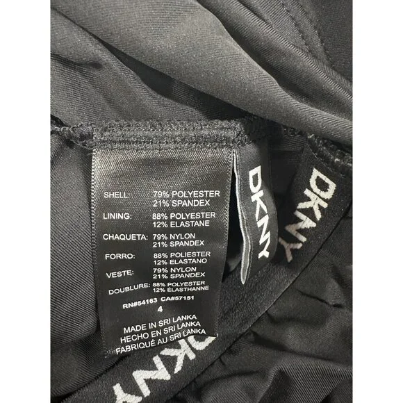 DKNY Swimdress Womens Size 4 Black One Shoulder Multi Wear Asymmetrical $108 - Picture 5 of 5